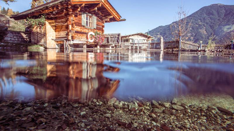 Teufelsauna im Sommer im Alpin Family Resort Seetal