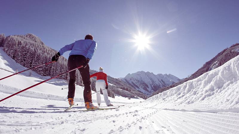 Langlauf im Zillertal in Österreich