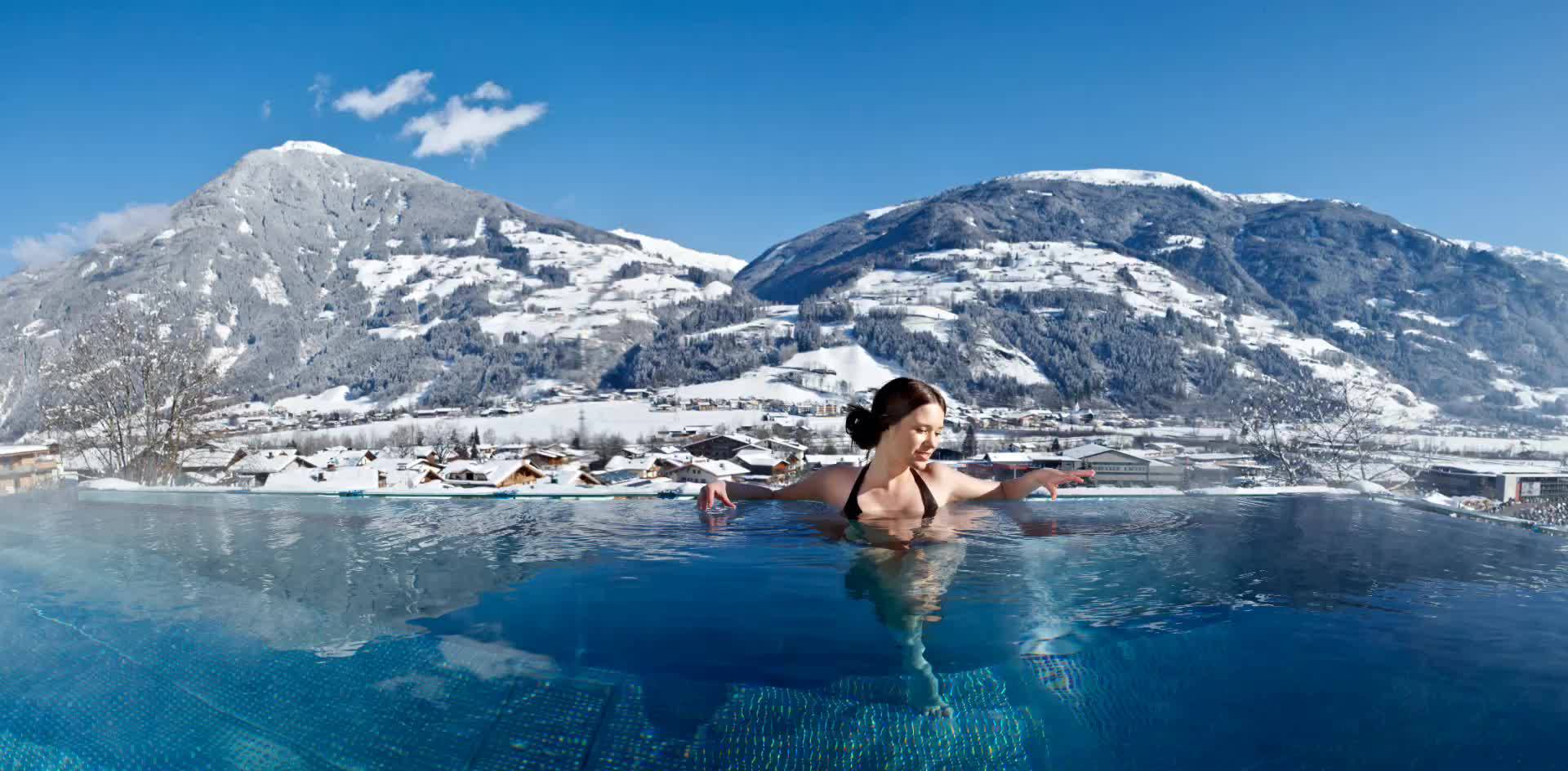 Le plaisir du spa en hiver